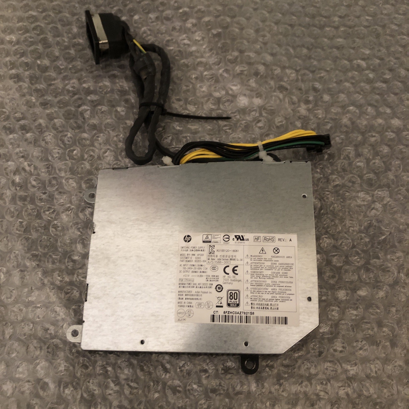 Genuine HP Eliteone 800 G3,G4  AIO 180W Internal Power Supply Model No. APG001 .
