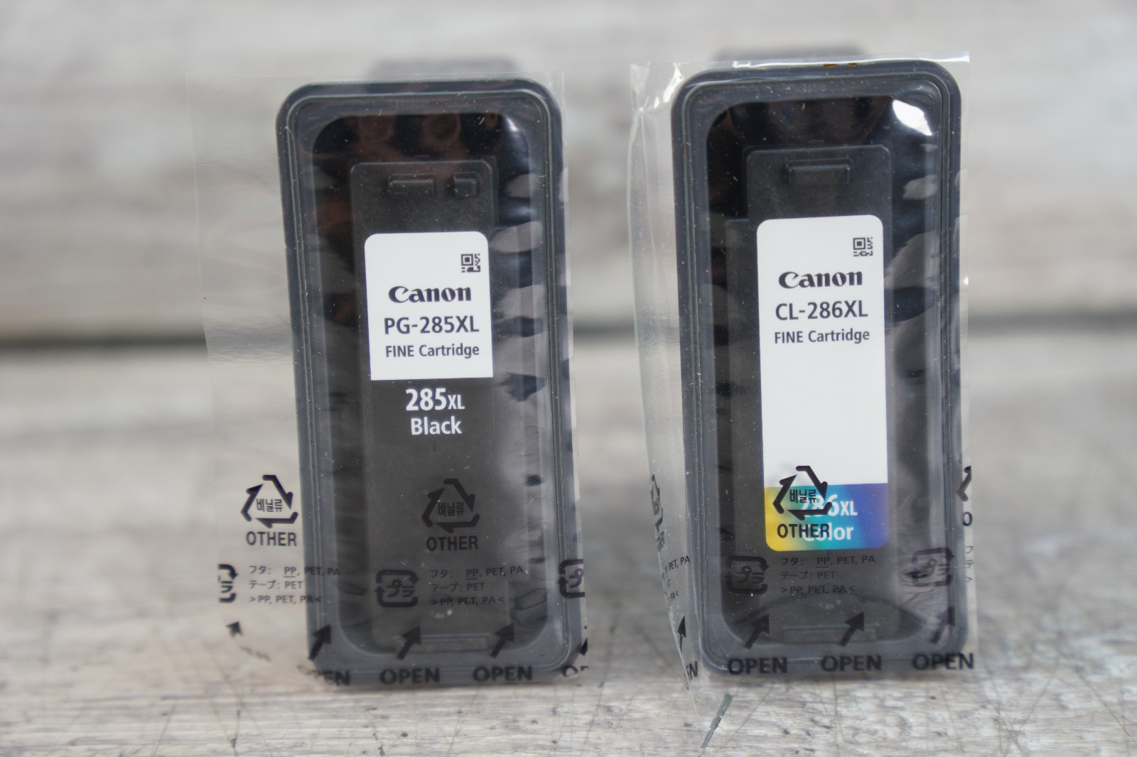 Authentic Canon PG-285 XL Black & CL-286 XL Color Ink Cartridges