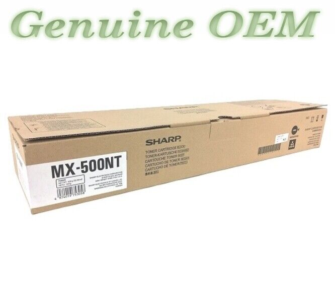 MX-500NT/MX500NT Original OEM Sharp Toner, Black Genuine Sealed