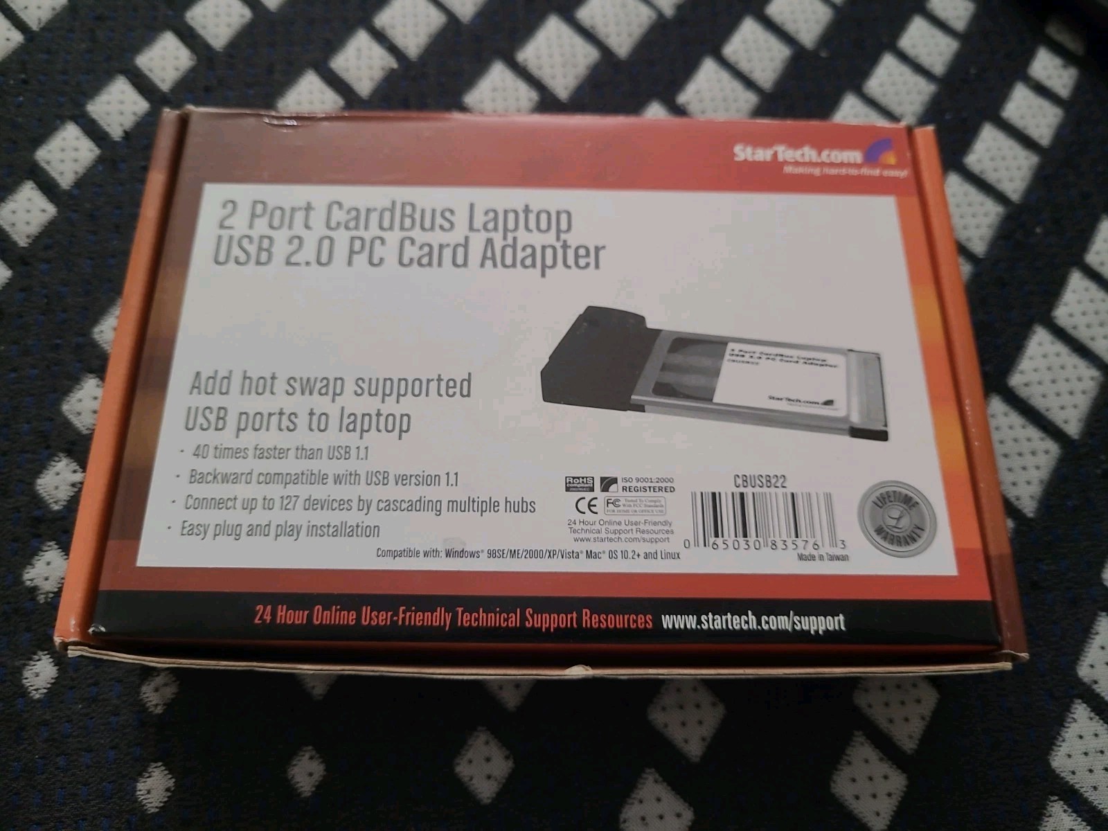 StarTech.com 2 Port CardBus Laptop USB 2.0 PC Card Adapter - USB adapter