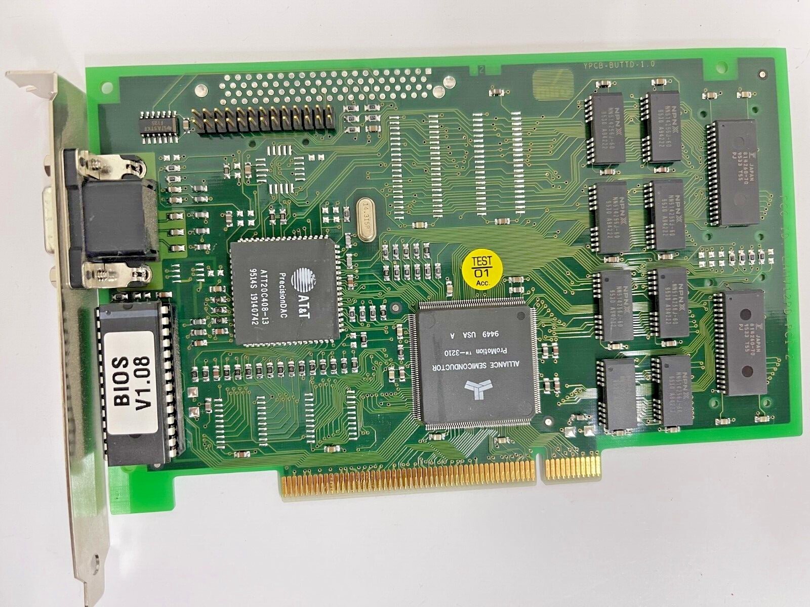 VINTAGE NEW 1994 MIRO ALLIANCE PROMOTION 3210 2 MEG PCI VGA CARD 8916CX2 MXB96
