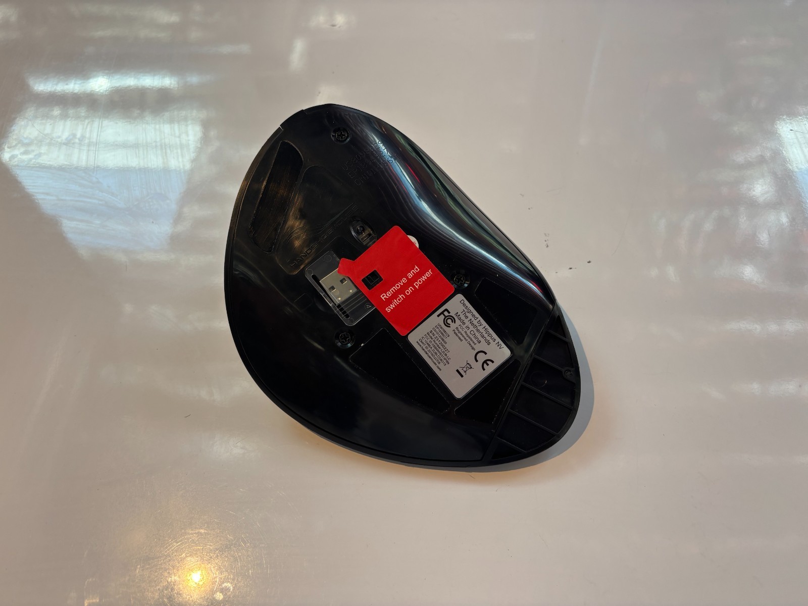 Hippus HandShoe Mouse L2UB-LC Large Wireless, Right Hand, USB, Black [open box]