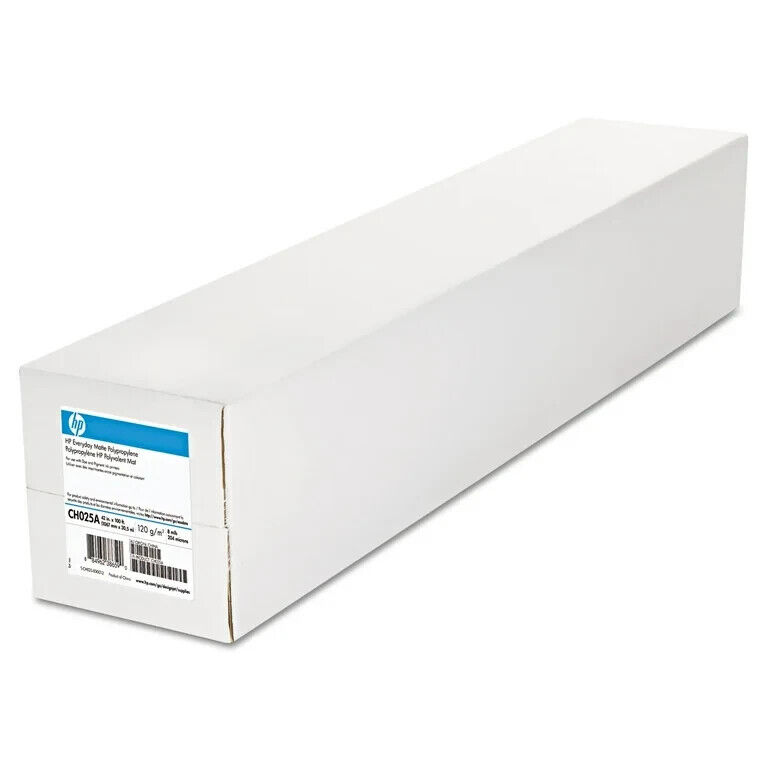 CH025A HP Everyday Matte Polypropylene - 42in x 100ft, 2 Pack 8 mil, 120g/m2