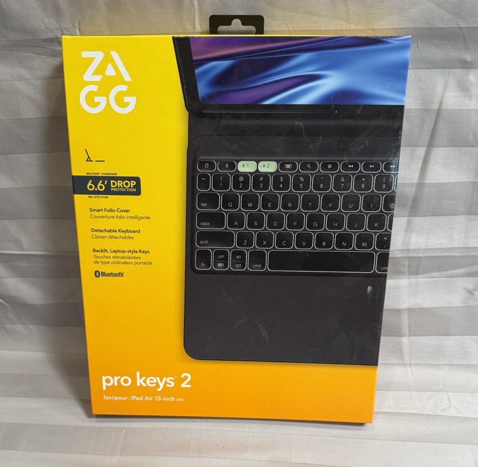 ZAGG Pro Keys 2 Connect iPad Air 13" (M4)/(M3)/(M2) Keyboard Case
