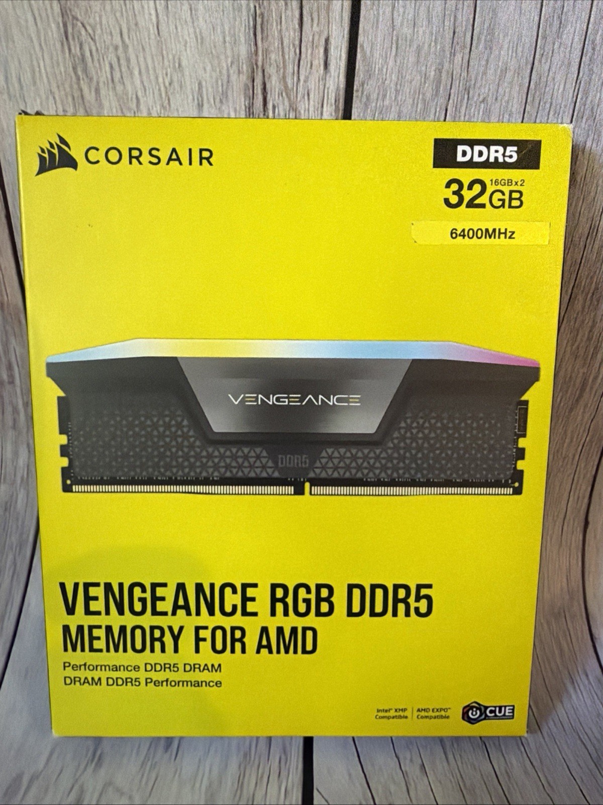 SEALED CORSAIR VENGEANCE RGB 32GB (2x16GB) DDR5 6400MHz CMH32GX5M2B6400Z32 NEW