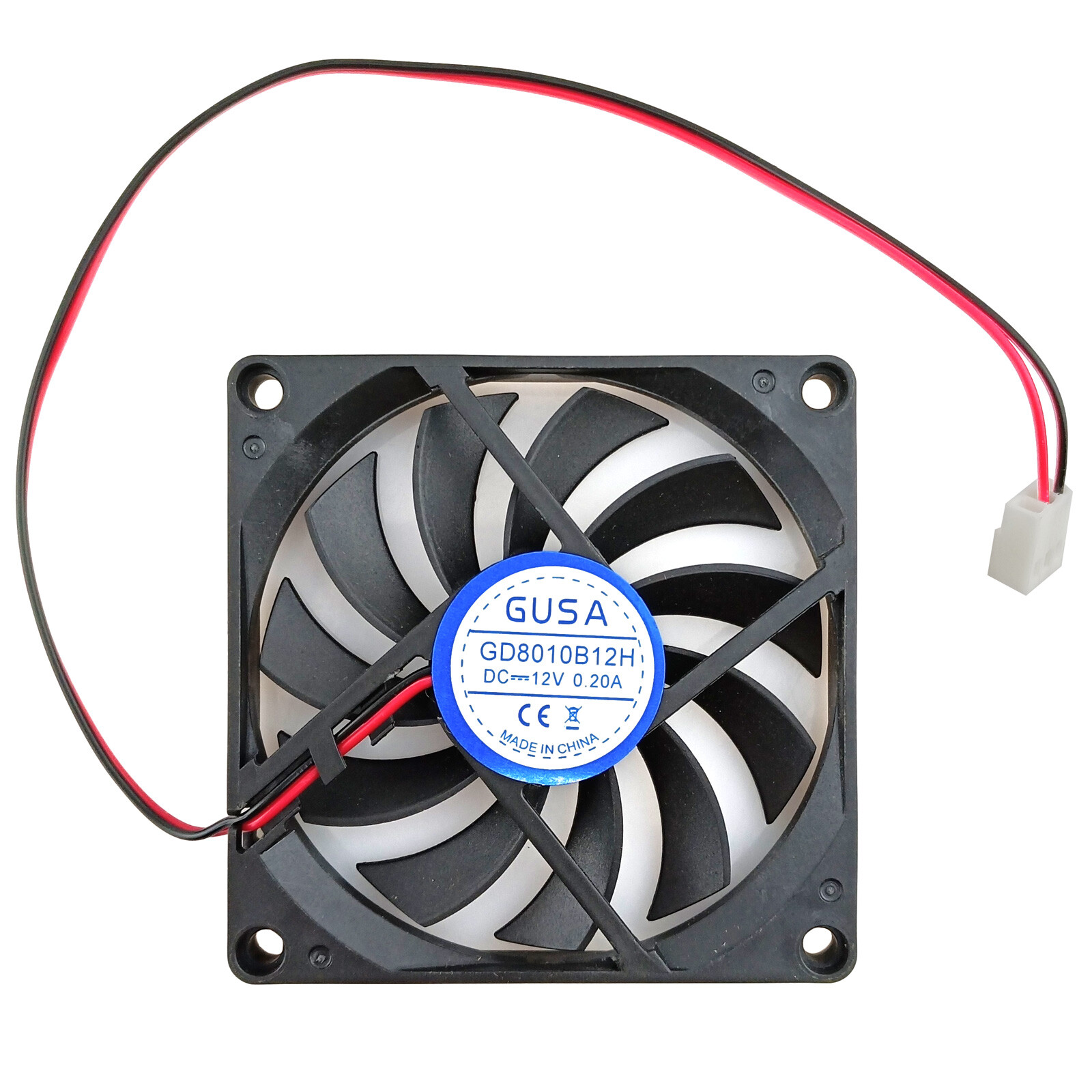 80mm PC Fan Micro Computer Case Slim Cooling 3200rpm Ultra Quiet 3pin 12V Power