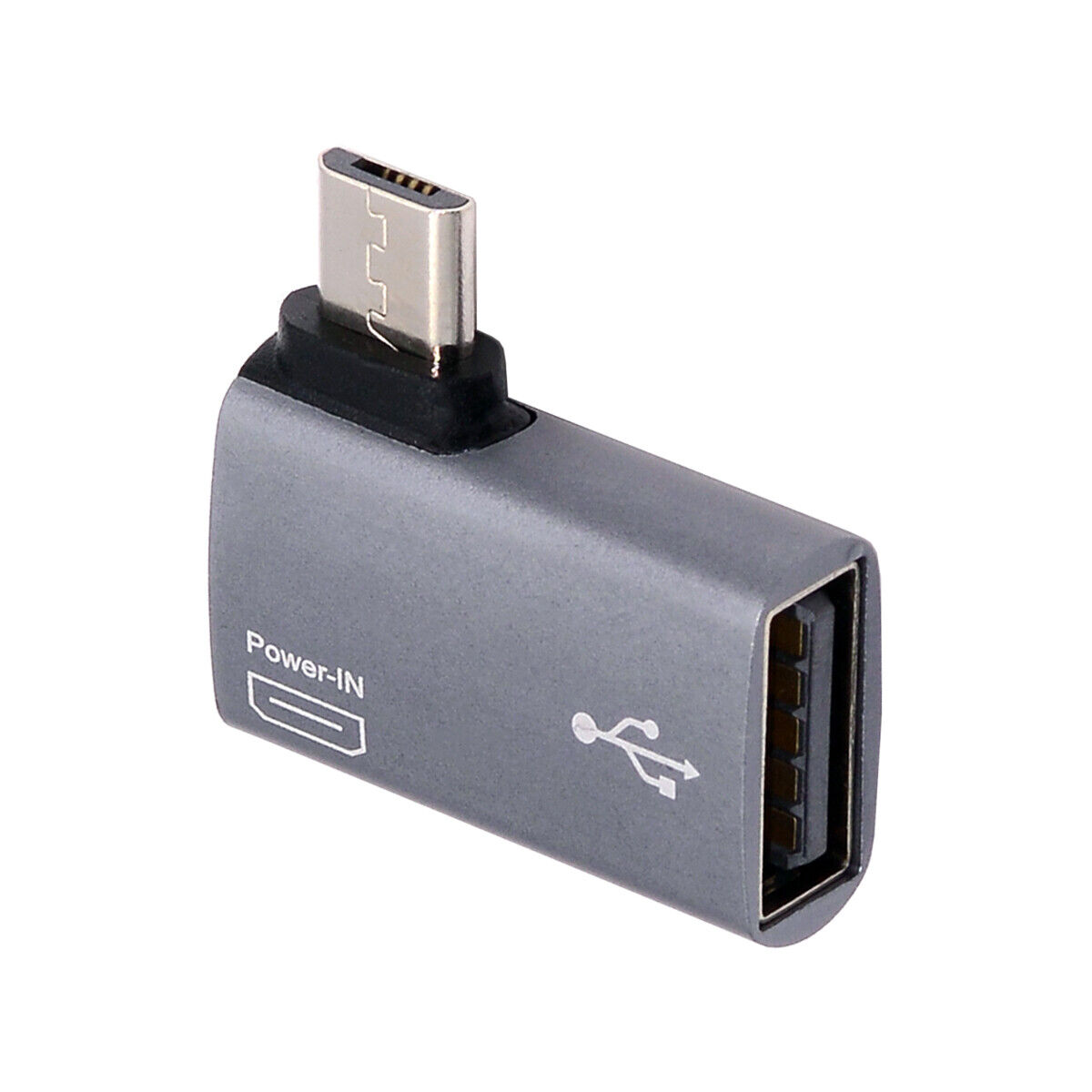 Cablecy  USB 2.0 Micro to Type-A Female OTG Host Adapter for Phone Tablet