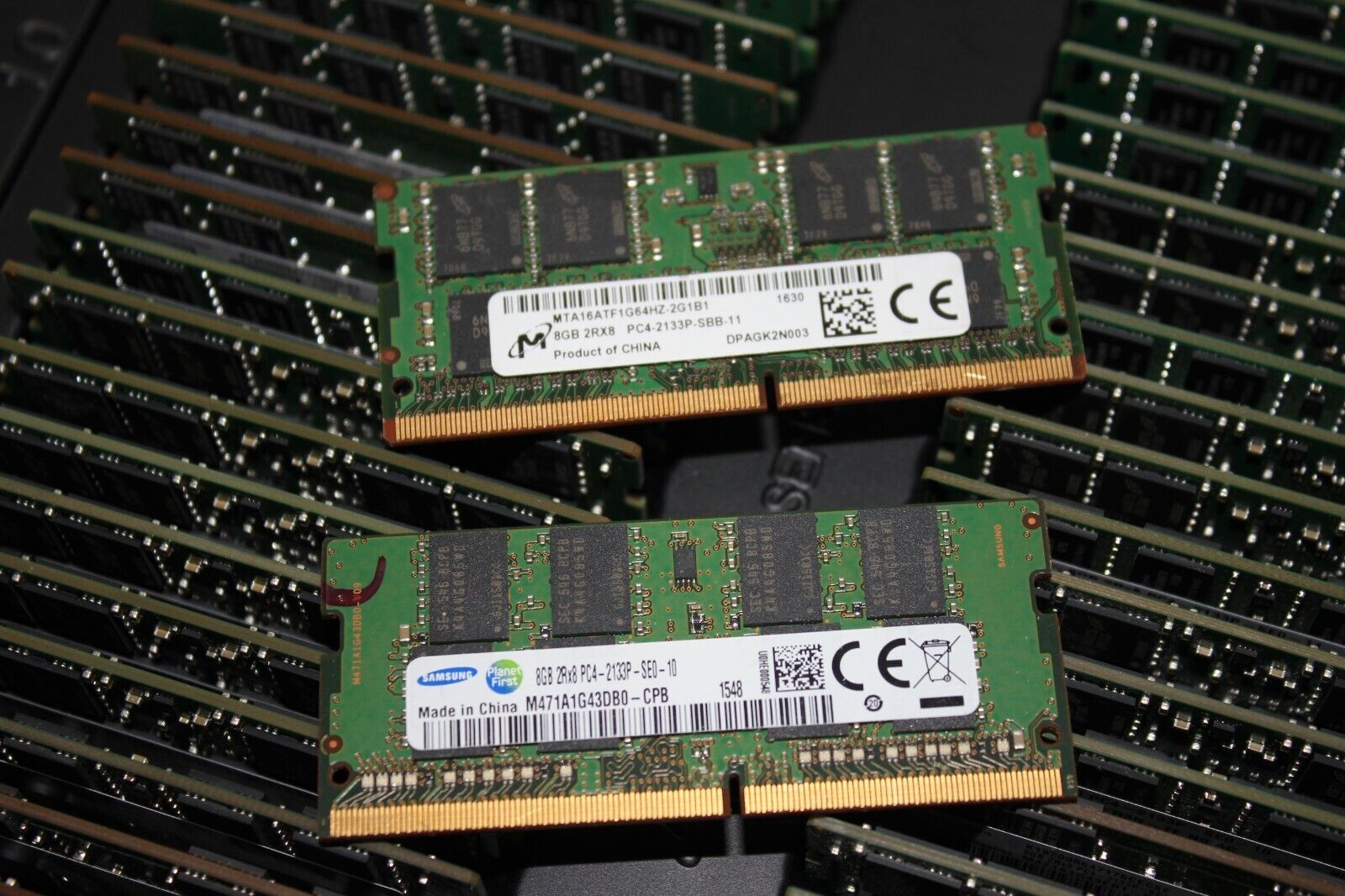 Lot of 50 Mixed Brand 8GB 2Rx8 PC4-2133P DDR4 Laptop Memory