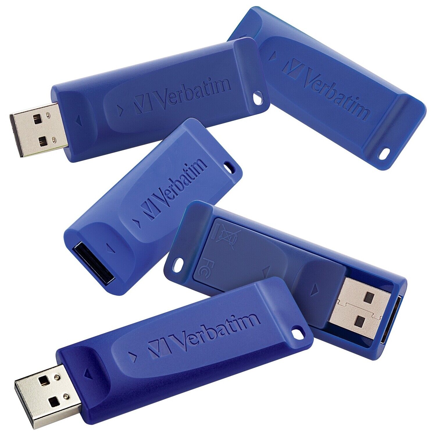 Verbatim 16GB USB Flash Drive - 5pk - Blue (99810_3)