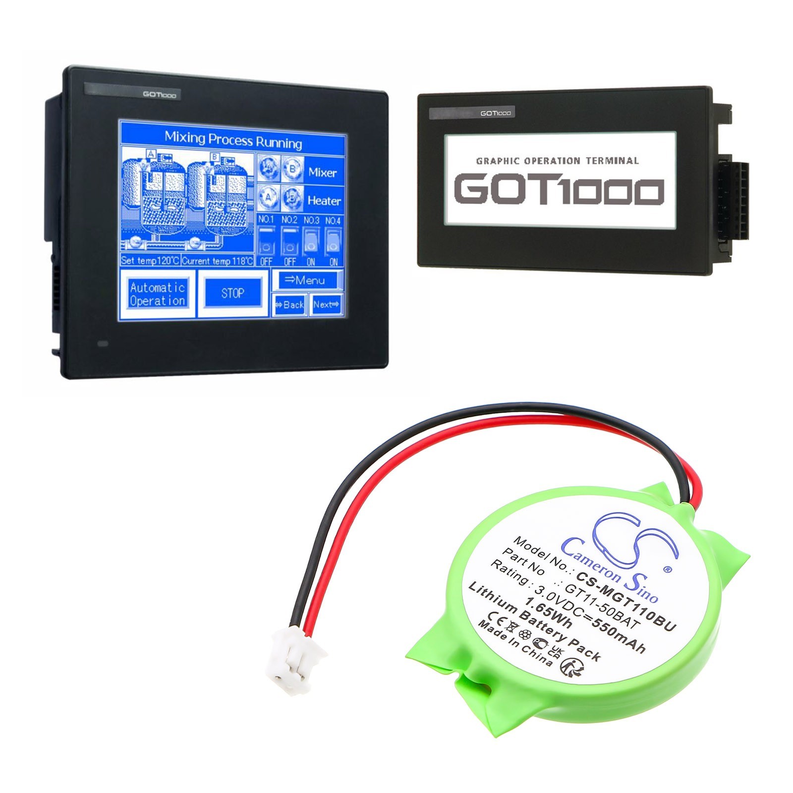 BATTERIE 550mAh GT11-50BAT FX3U-32BL For Mitsubishi GOT 1000, GT10, GT11