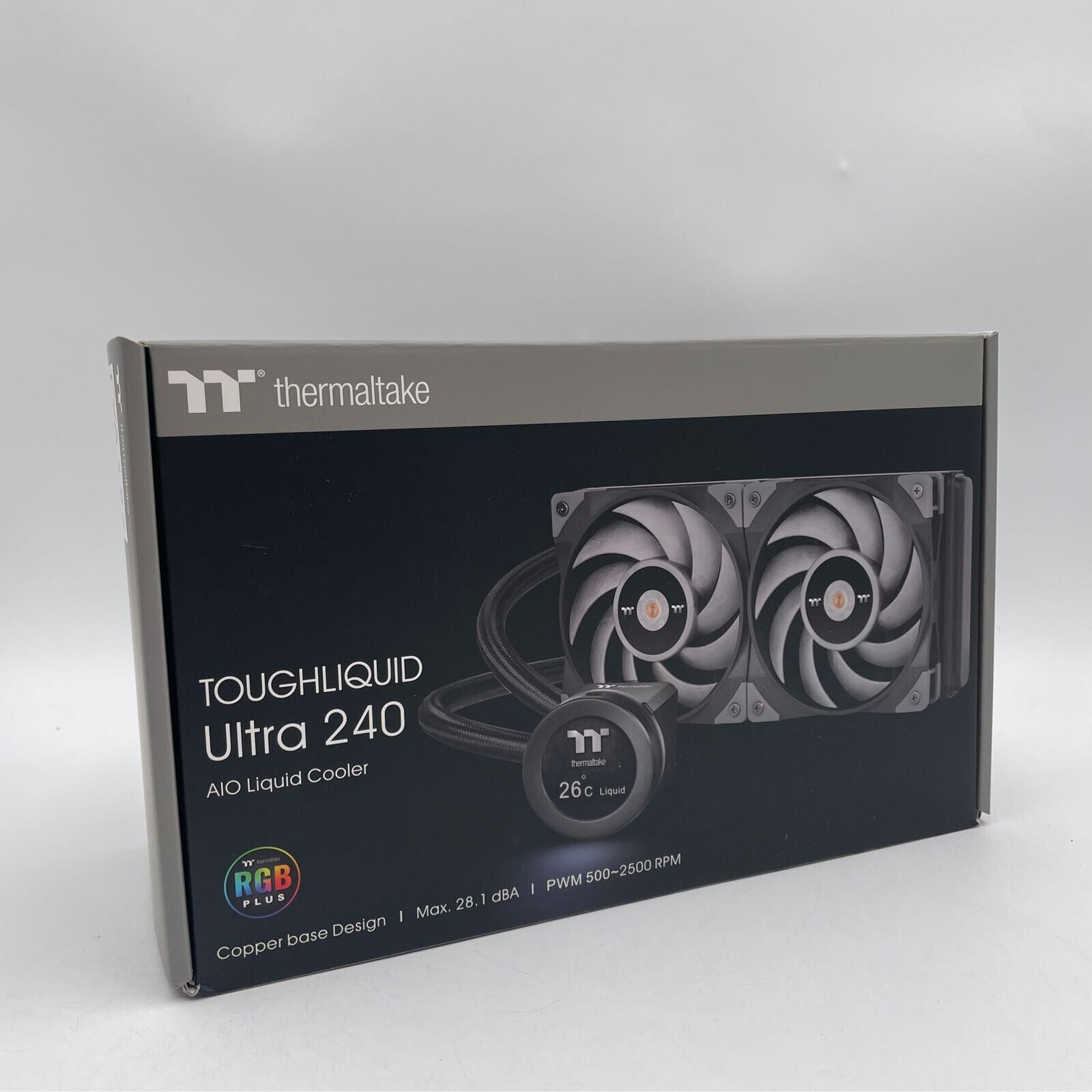 Thermaltake TOUGHLIQUID Ultra 240 AIO Liquid Cooler CL-W322-PL12GM-B - Black