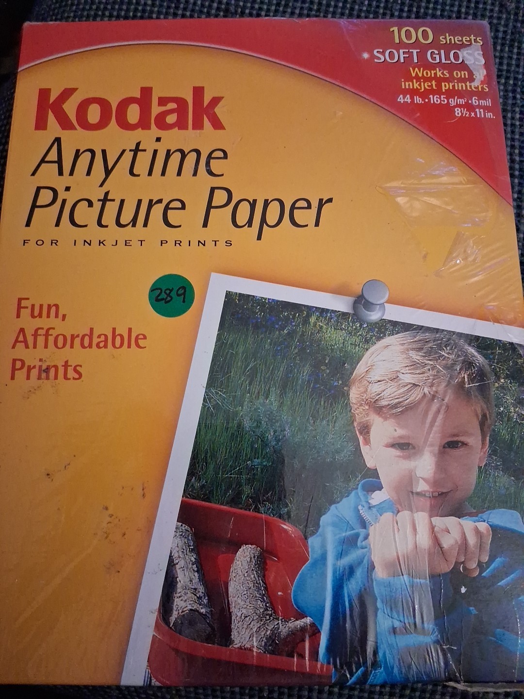 Kodak Anytime Picture Paper 100 Soft Gloss Sheets For Inkjet Printers 