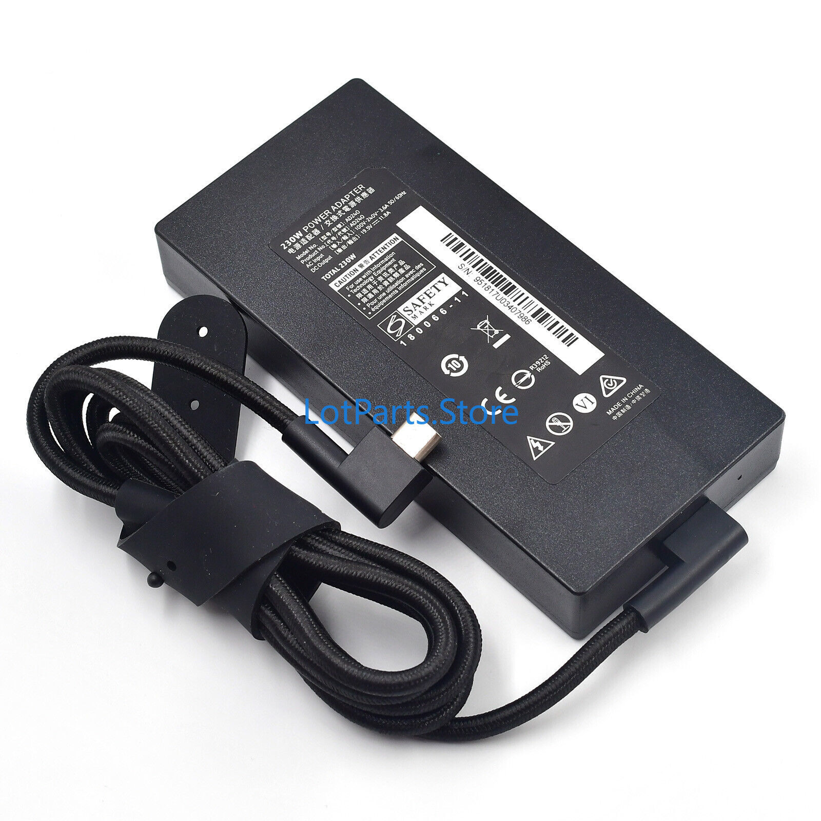 Replacement 230W Razer Blade Charger for Razer Blade Pro 17 4K Laptop RC30-02481