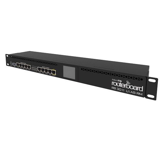 Mikrotik RB3011UIAS-RM RouterBOARD 10xGigabit Ethernet, USB 3.0, LCD