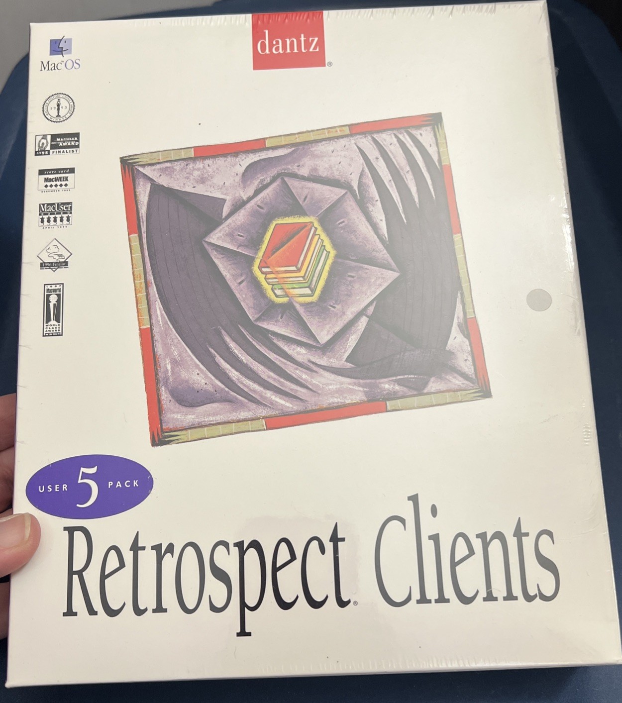 Dantz Retrospect Clients- 5 User Pack for Mac OS- 1997- New & Sealed