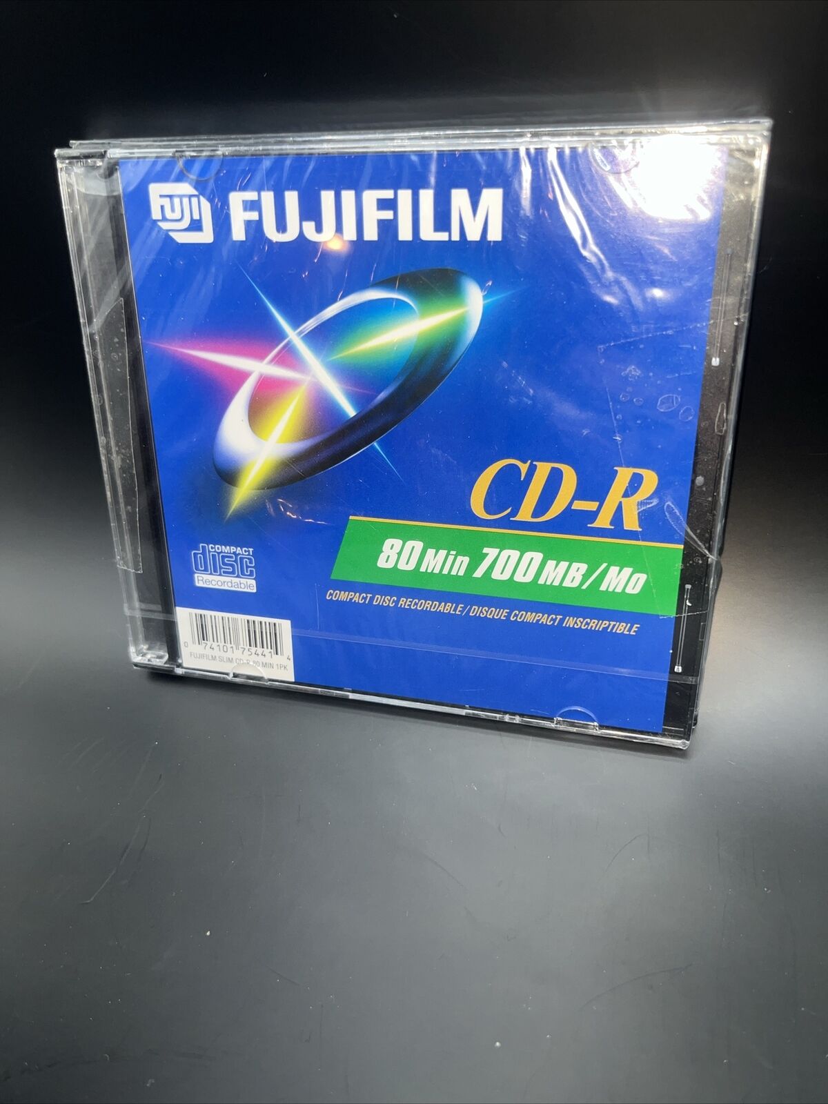 Sealed FUJIFILM Blank  CD-R All Purpose 2 Pack Jewel Case - 80 min, 700MB