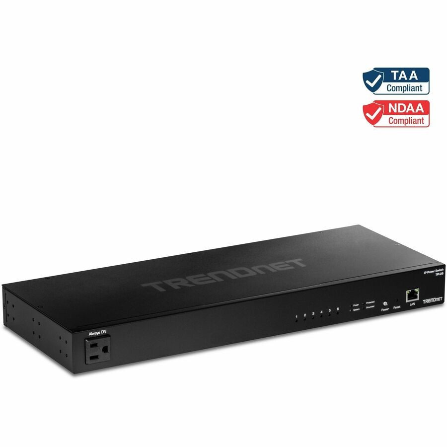 TRENDnet 6-Outlet Managed Rackmount Power Distribution Unit TPI-06