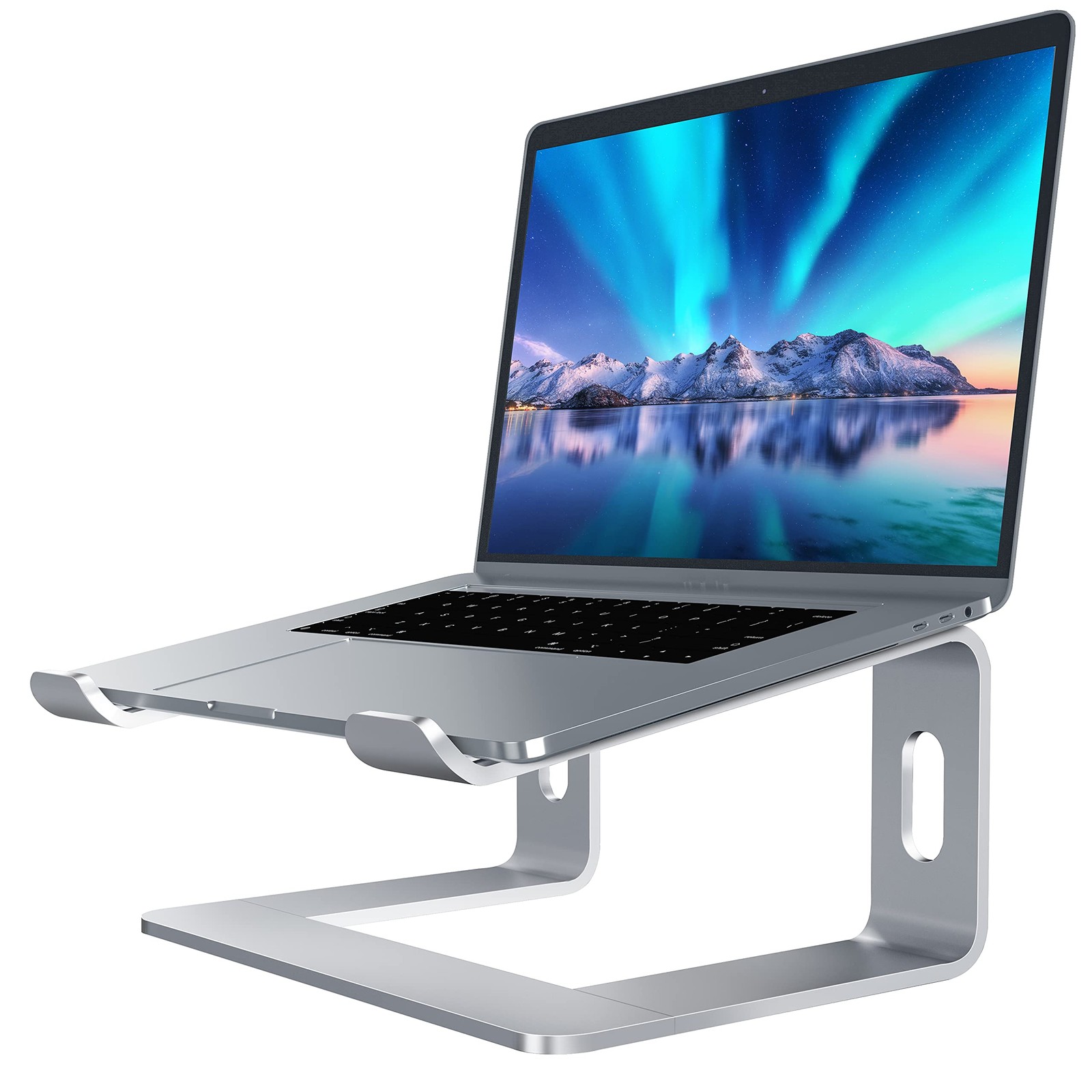 SOUNDANCE Laptop Stand, Aluminum For 10 to 15.6 Inches Laptop, A-Silver
