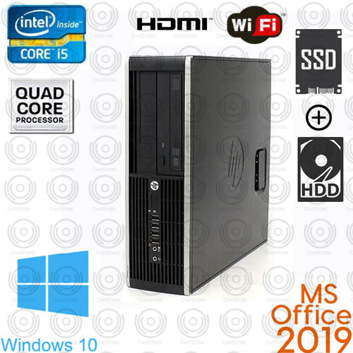 Fast HP Desktop Computer HDMI PC QUAD Core i5 SSD +HDD 1TB 16GB WiFi OFFICE 2019