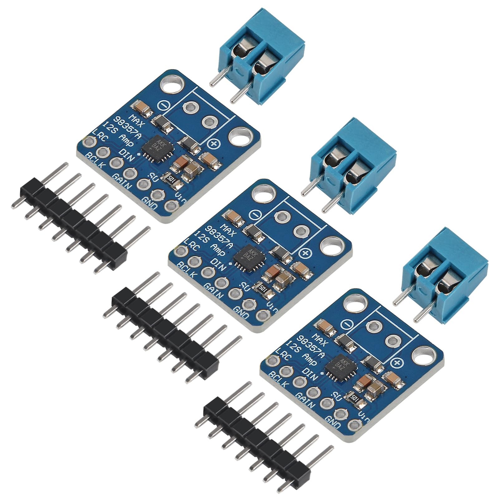 AITRIP 3PCS MAX98357 MAX98357A I2S 3W Class D Amplifier Breakout Interface...