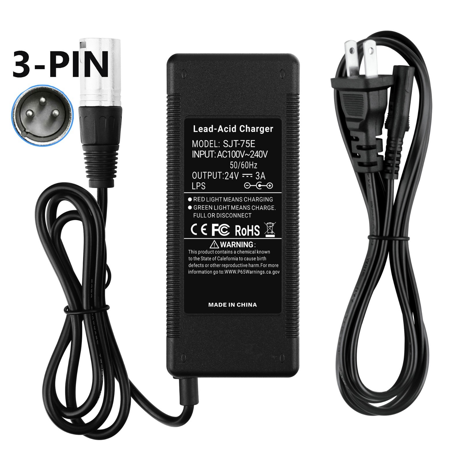 24V 3A Smart Charger For Shoprider Mobility scooters Scootie Dasher 3 GK83 Power