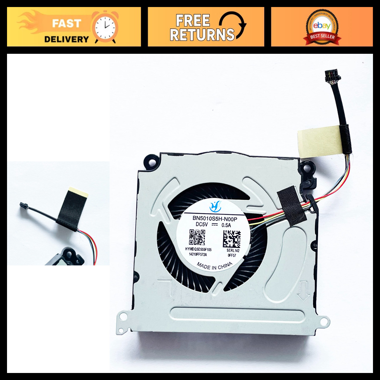 High-Performance CPU Cooling Fan Replacement for Steam Deck Q1 Q2 256GB 512GB