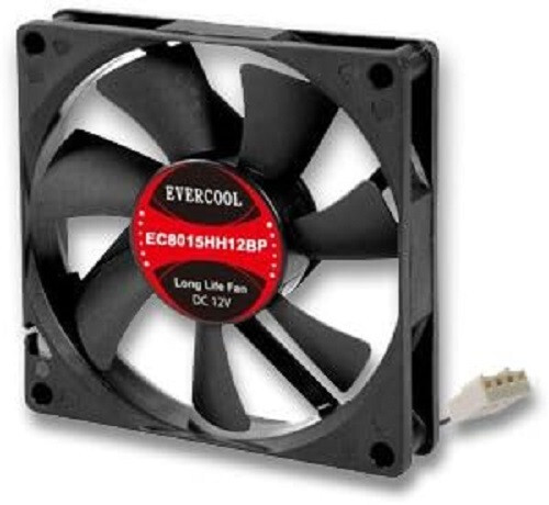 Evercool 80mm x 15mm EC8015HH12BP Computer Case Ball Bearing Fan 4-Pin PWM