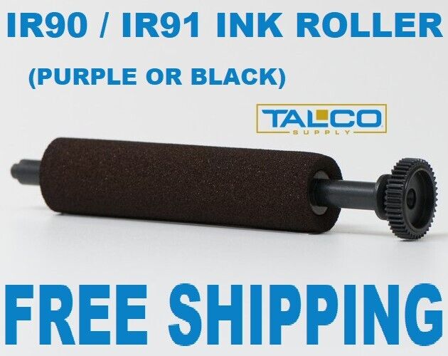 (1) IR90 91 BLACK INK ROLLER for Sharp ER-A320 & Casio CE3700  ~FREE SHIPPING~