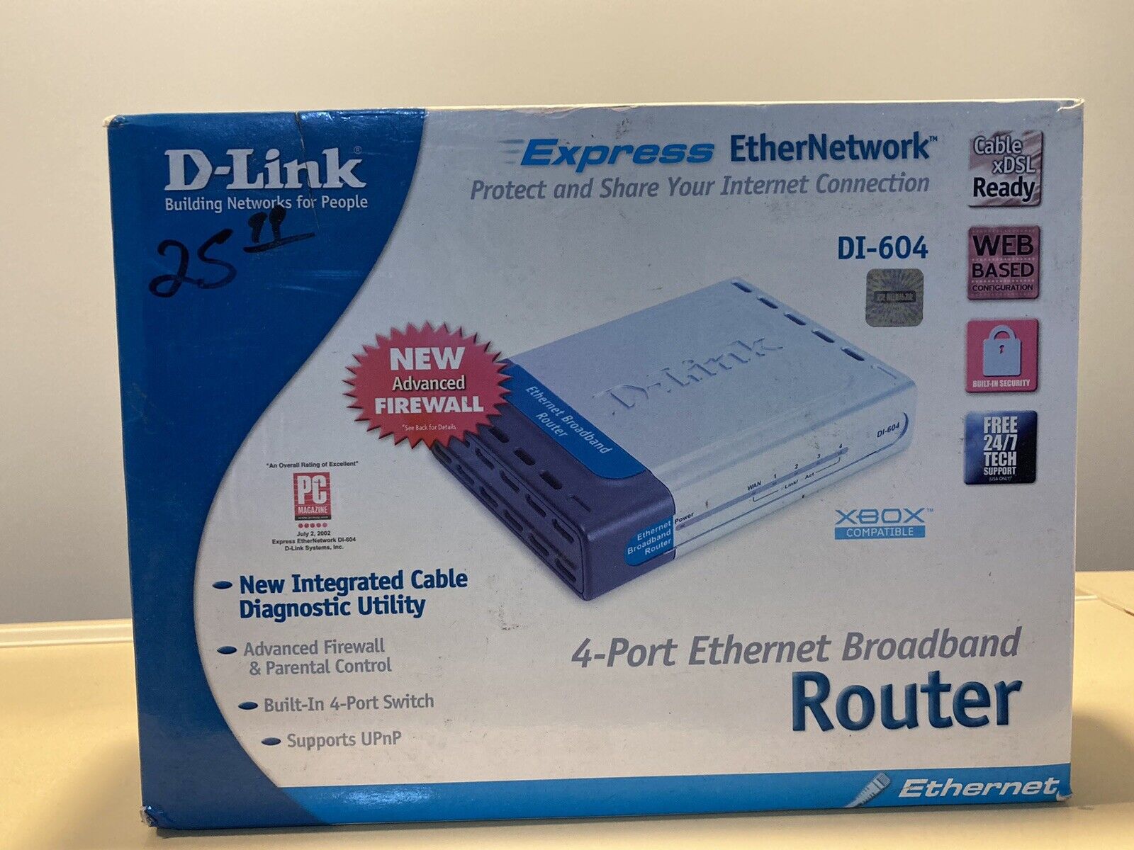 D-Link DI-604 4-Port 10/100 Wired Router