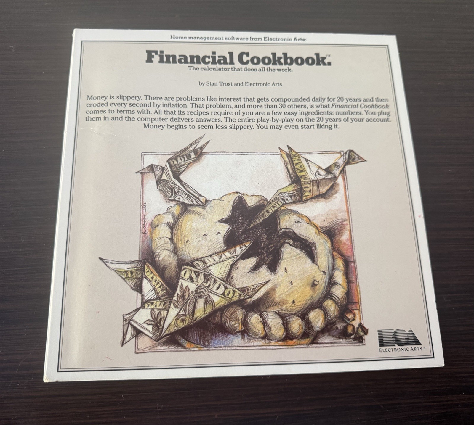 Financial Cookbook Electronic Arts Stan Trost Computer Program Atari CIB