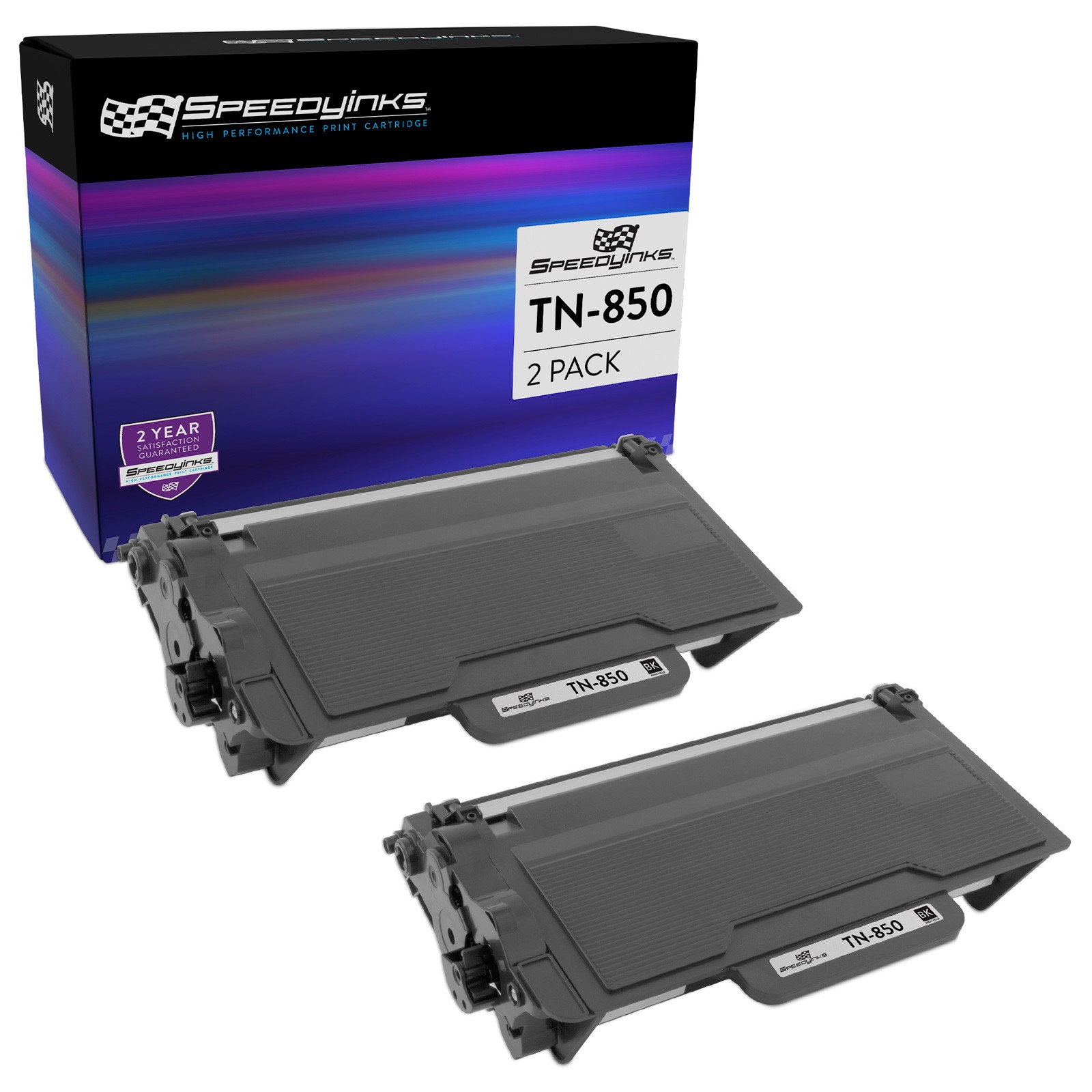 2Pk Compatible Brother TN850 Black Toner Cartridge High Yield 8k MFC L5700DW