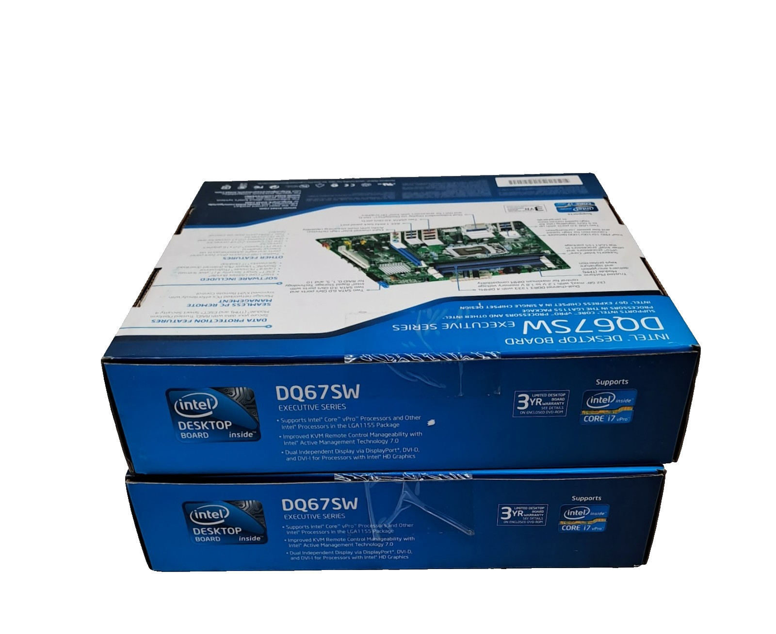 LOT OF 2 Intel Desktop Board DQ67SW Executive Series