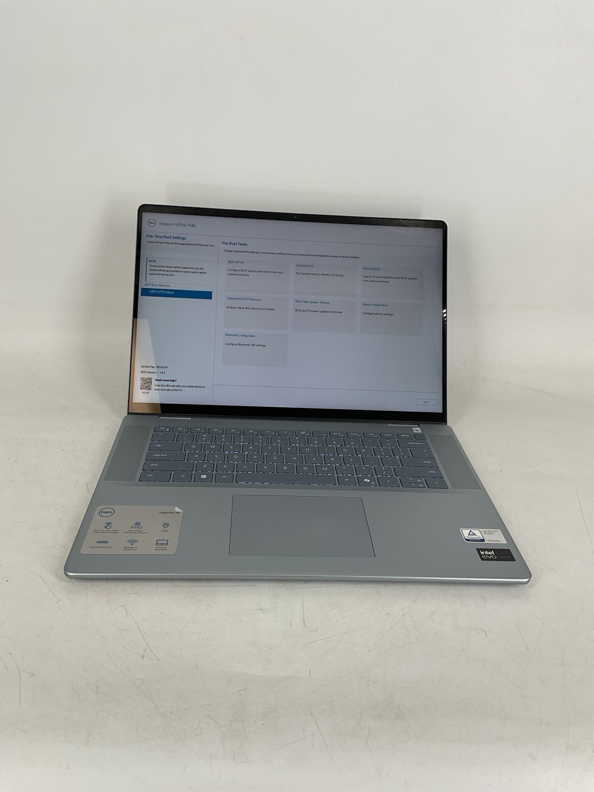 Dell Inspiron 16 Plus 7640 16" FHD Touch Ultra 7 Processor 155H 32GB *No SSD/OS