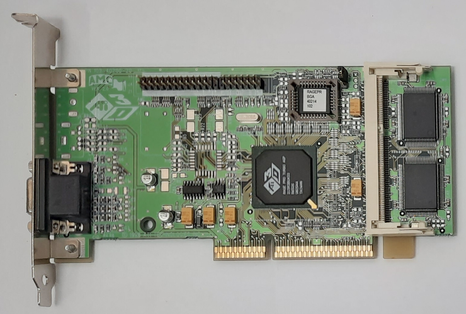 ATI XPERT@Work AGP Graphics Card (ATI 3D Rage Pro Turbo, 4MB, Retro, 1998)