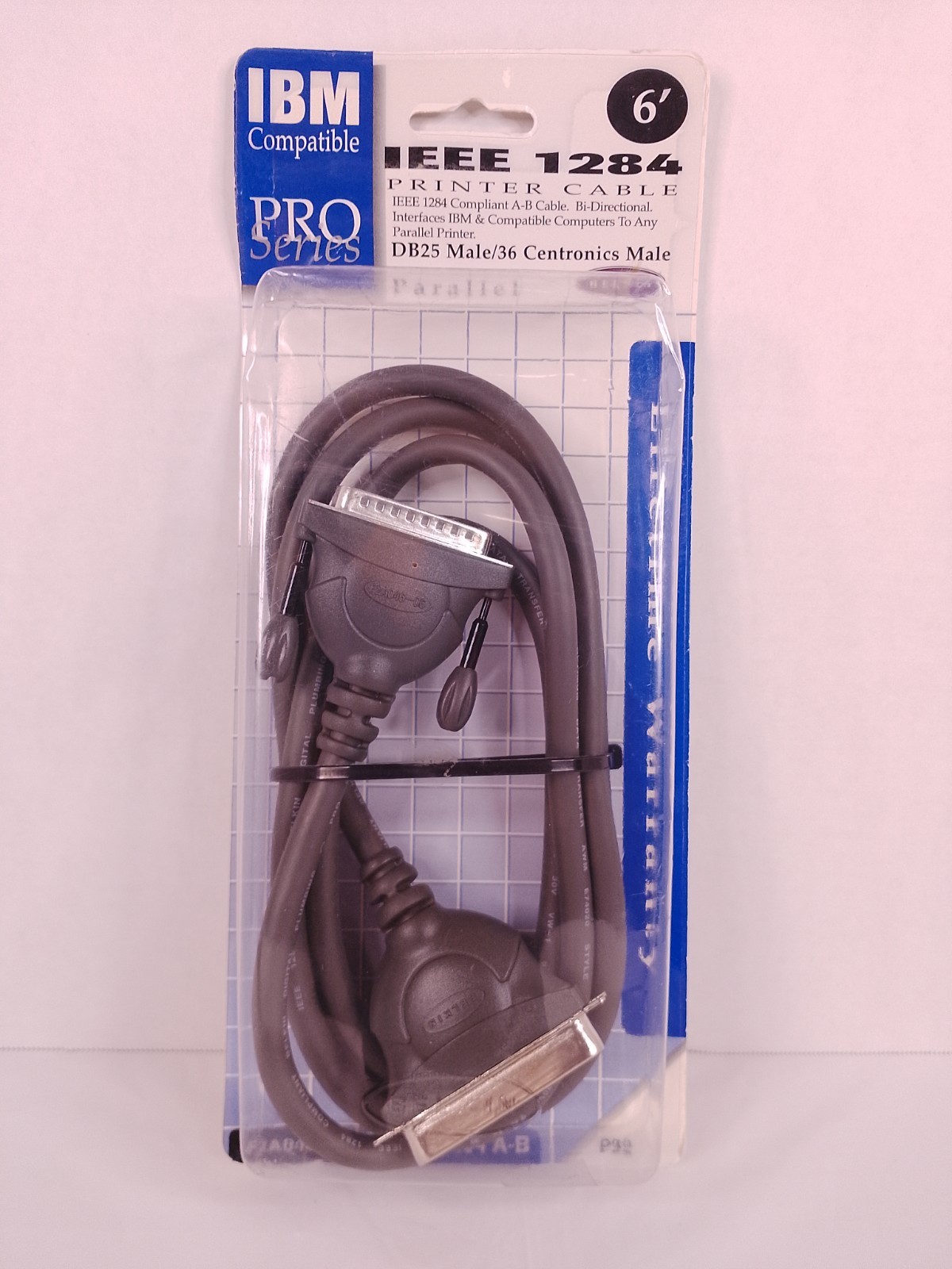 Vtg Belkin Pro Series 6ft IEEE 1284 Parallel Printer Cable DB25 Centronics 36