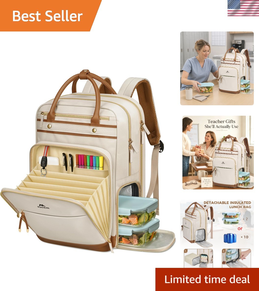 Insulated 15.6 Inch Laptop Backpack with Multi-Pockets for Organized Commuting