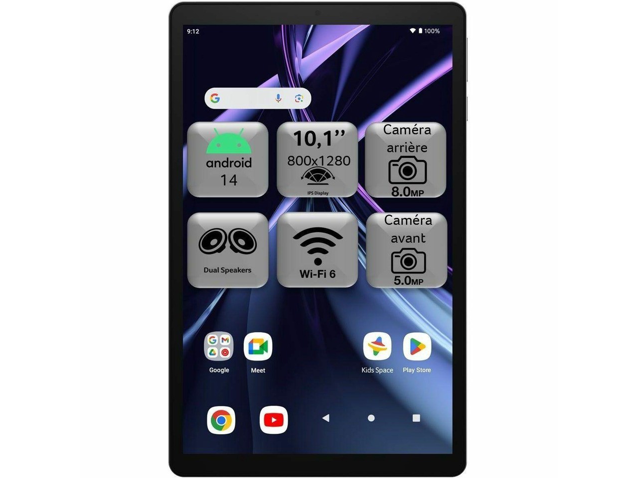 Acer Iconia Tab A10-21-A0T7 10.1" Touch WXGA Allwinner 4GB 128GB eMMC Android 14