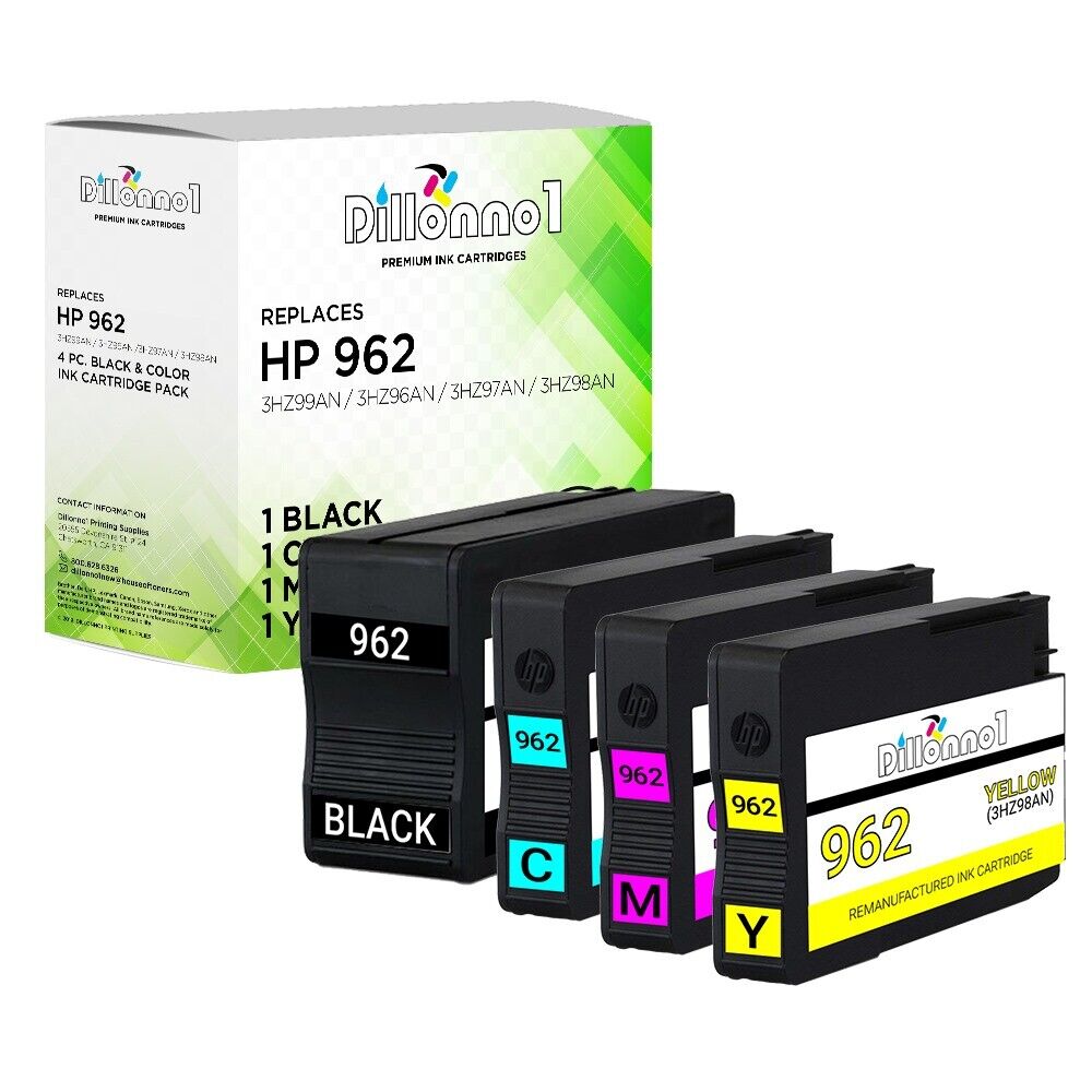 4Pk for HP 962 3HZ99AN 3HZ96AN 3HZ97AN 3HZ98AN Ink Cartridges