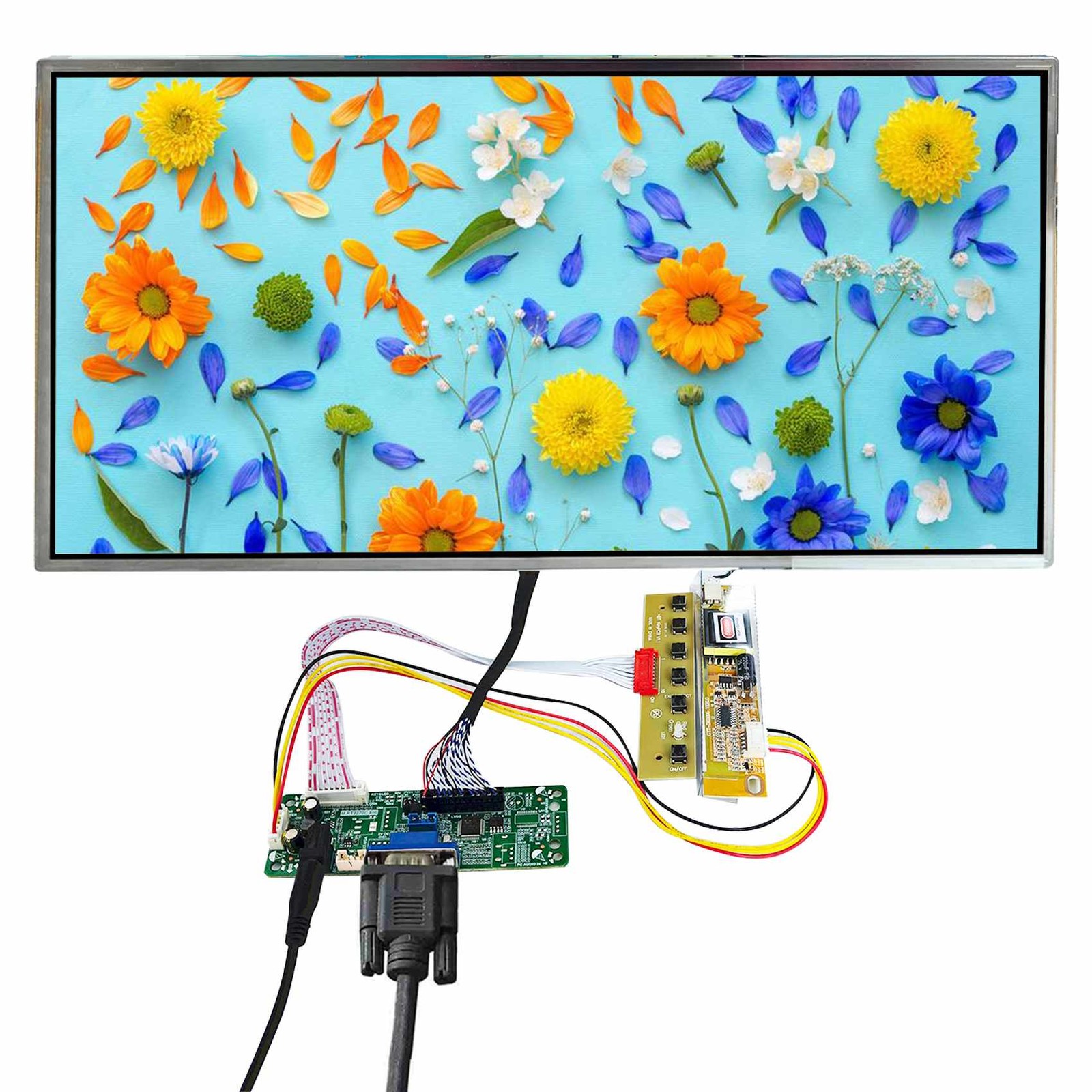 VGA LCD Controller Board With 15.4inch 1440x900 LCD Screen