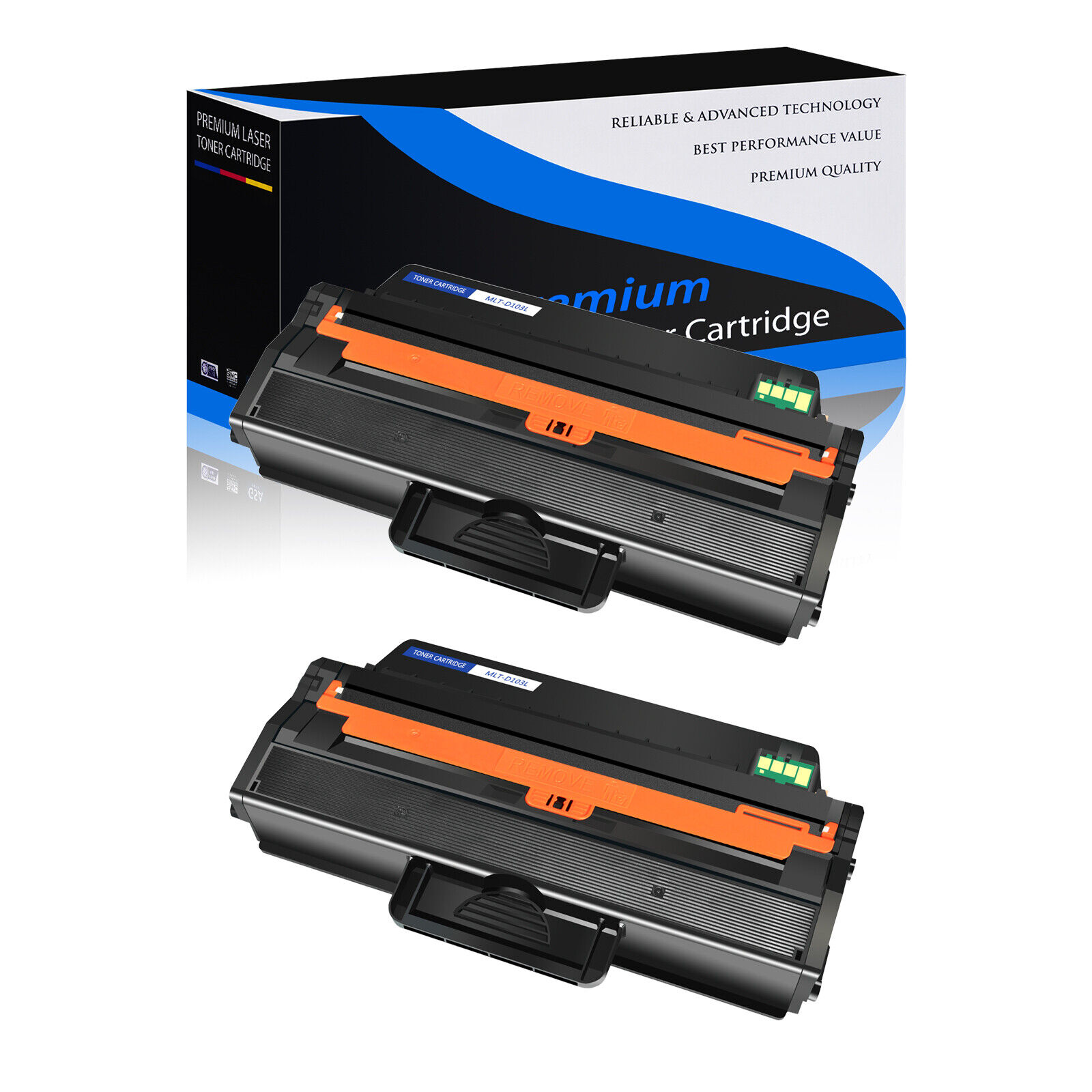 2 PK MLT-D103L Toner Cartridge For Samsung 103L SCX-4729FD SCX-4729FW ML-2955DW