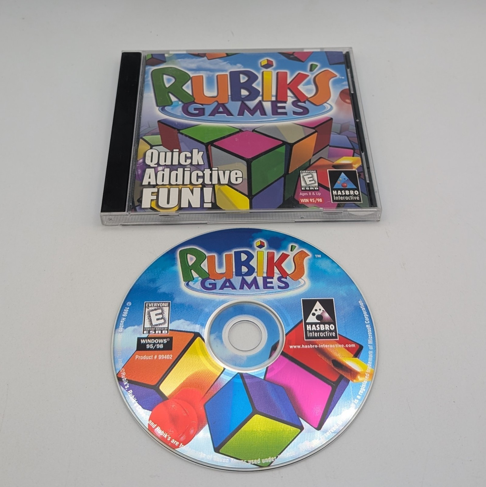 Vintage Rubik's Games PC CD-ROM 1999 Hasbro Interactive Windows 95 98 Puzzle Fun