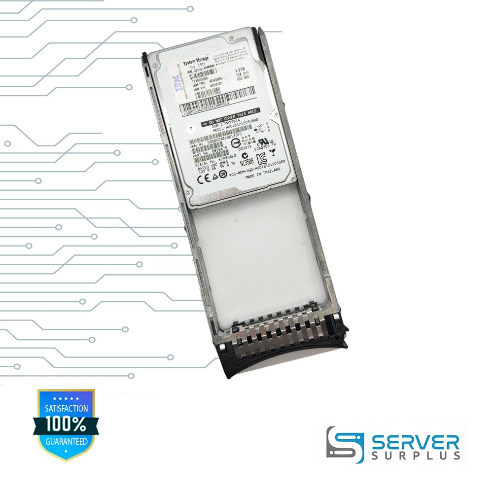 IBM HUC101212CSS600 1.2TB SAS 6Gb/s 2.5 in Enterprise HDD | 46W0984 | 0B28475