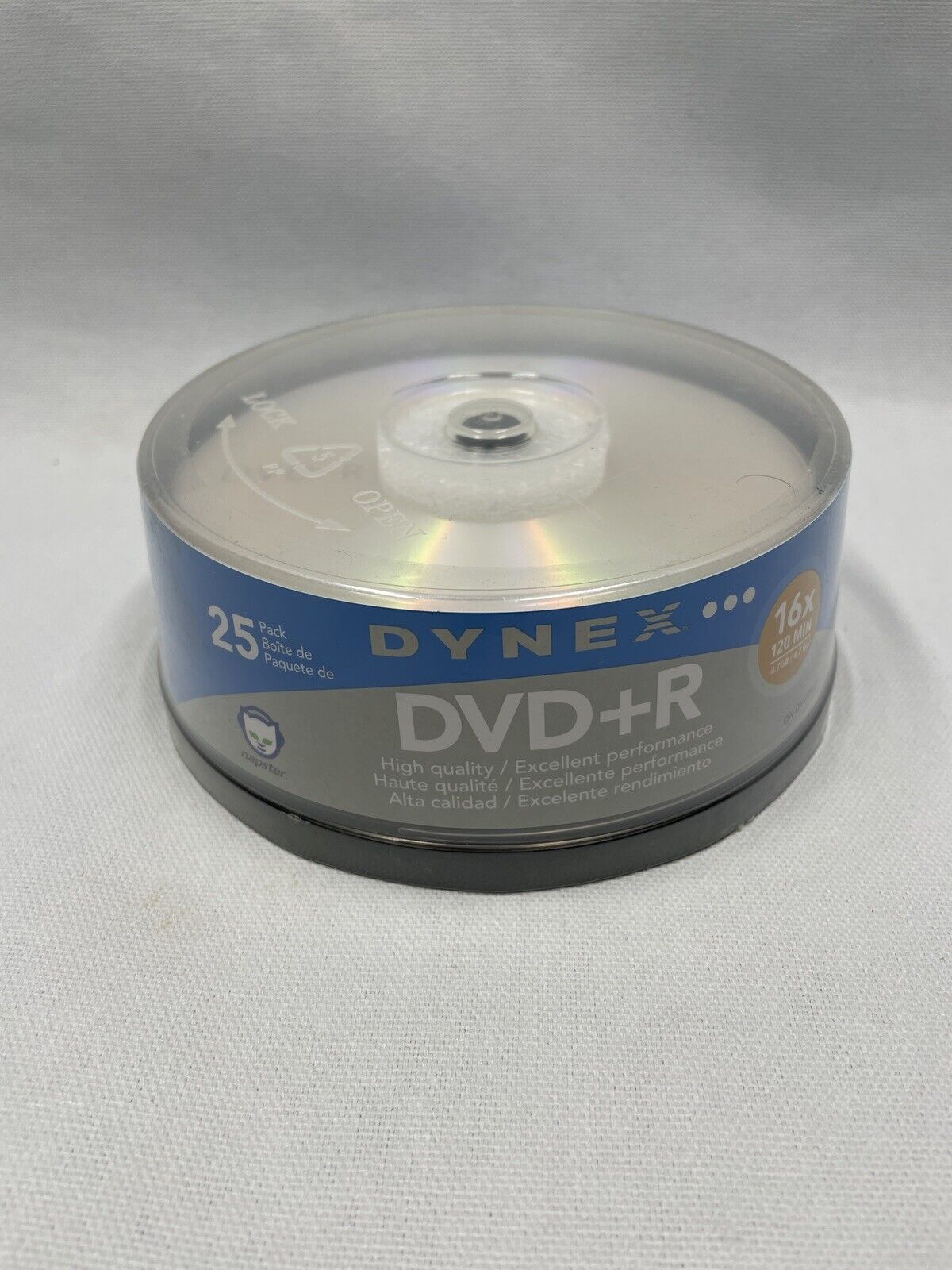 Dynex DX-DVDPR25 25-Pack 16xDVD+R Disc Spindle Digital Media Storage disk