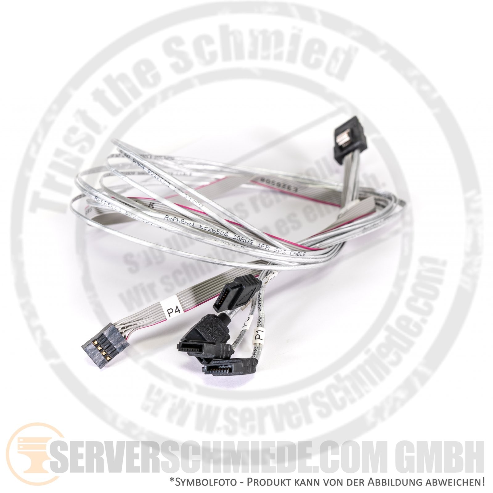 Supermicro CSB826 55cm SAS Cable 4x SATA + 1x 8pin to 1x SFF-8087 CBL-0294L-02
