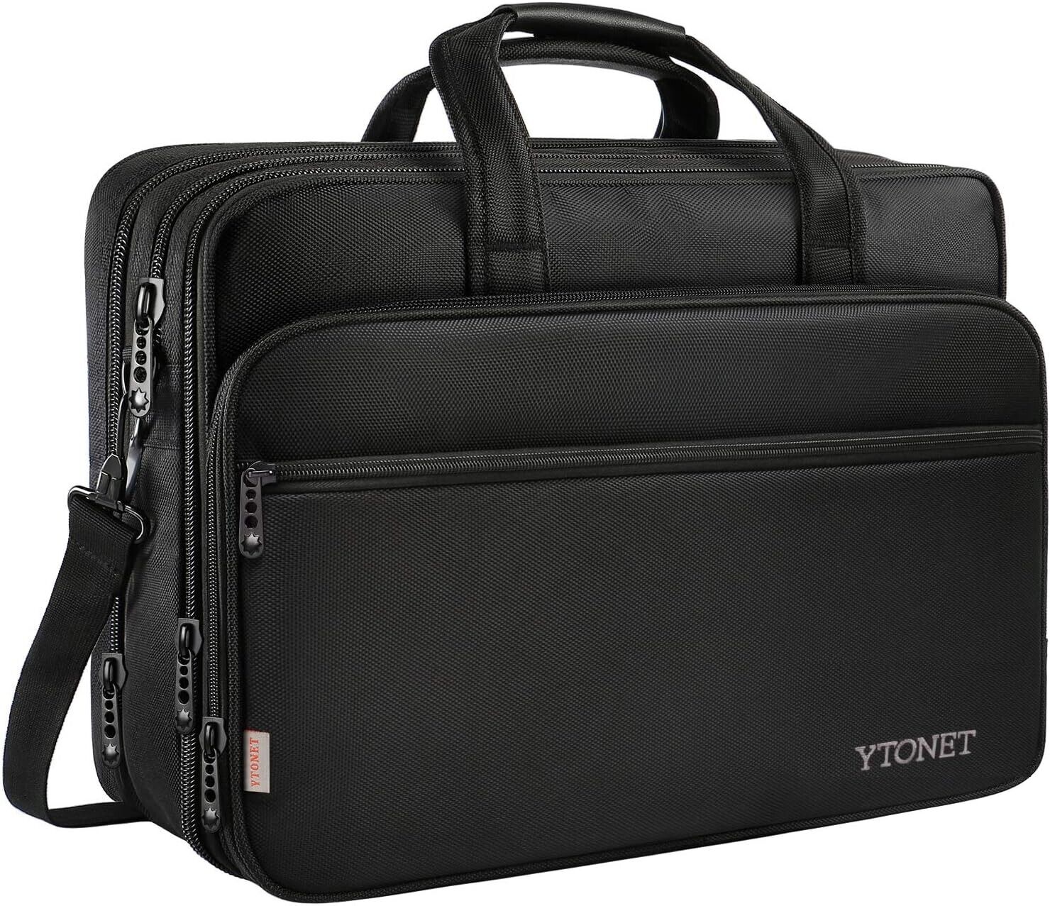 17 inch Laptop Bag, Expandable Briefcases for Men Women, Water Resistant Busi...