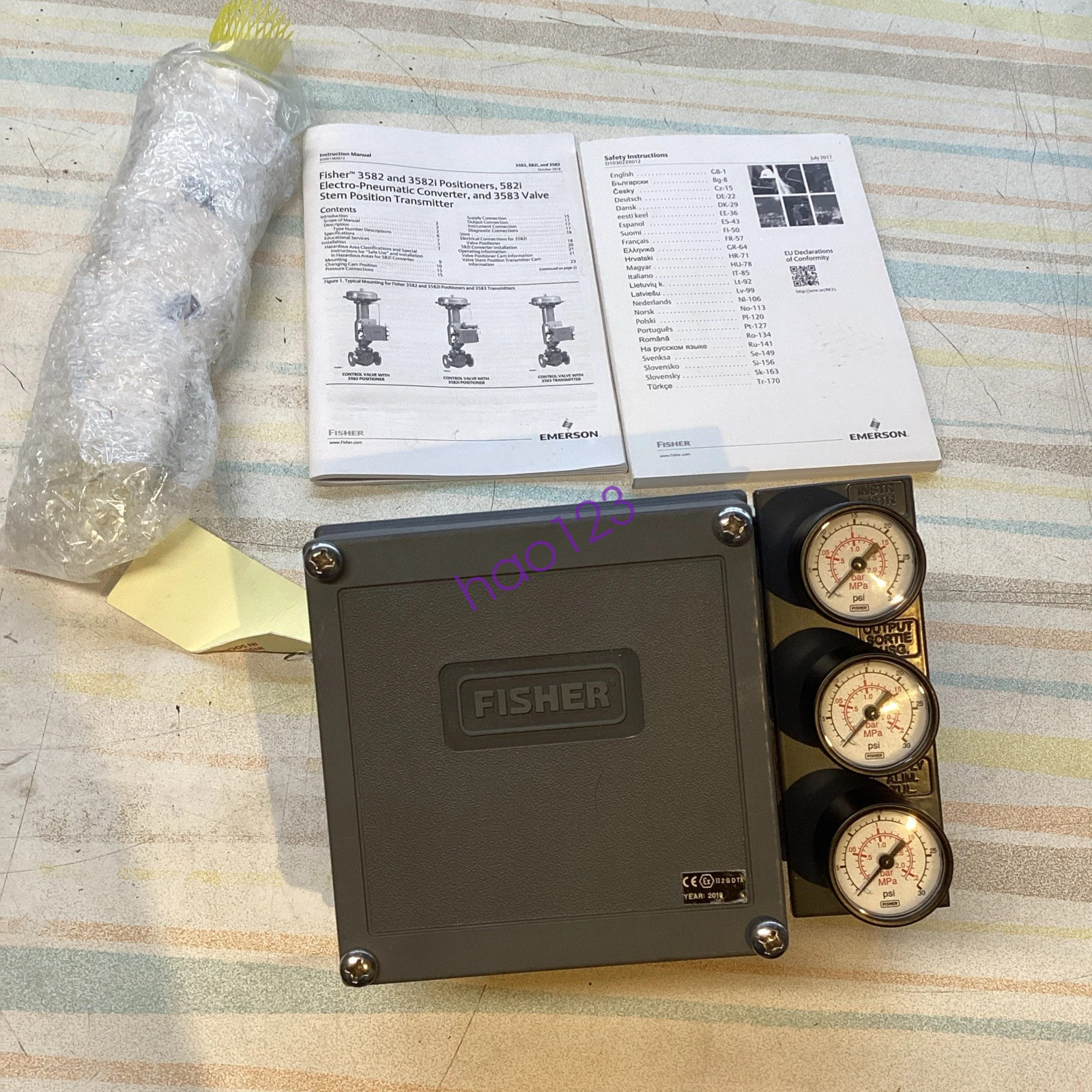 One new Fisher 3582i Valve Positioner DHL/FedEx