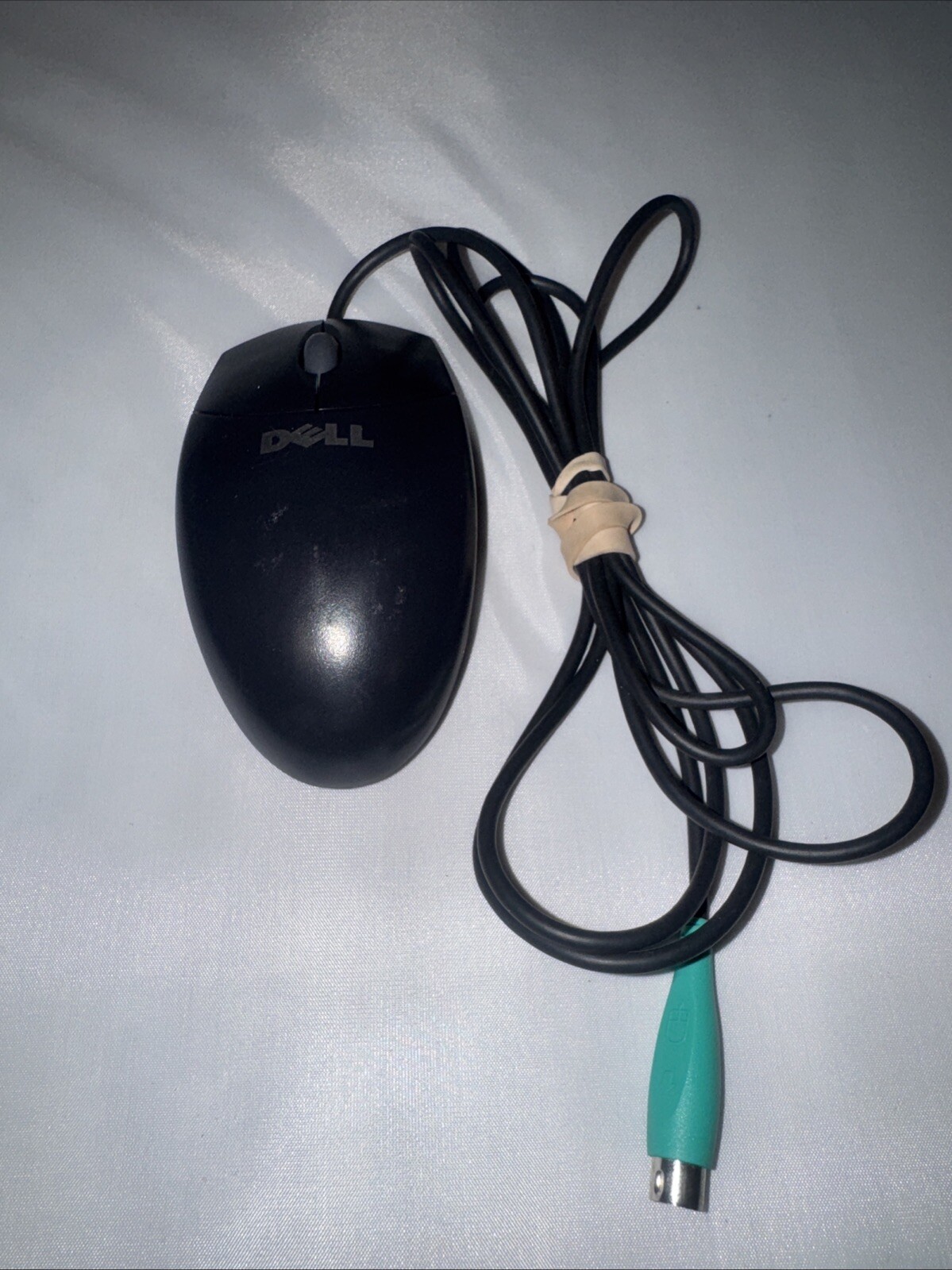 Vintage DELL Logitech PS/2 Wired Mechanical Ball Wheel Mouse Model MO71KC
