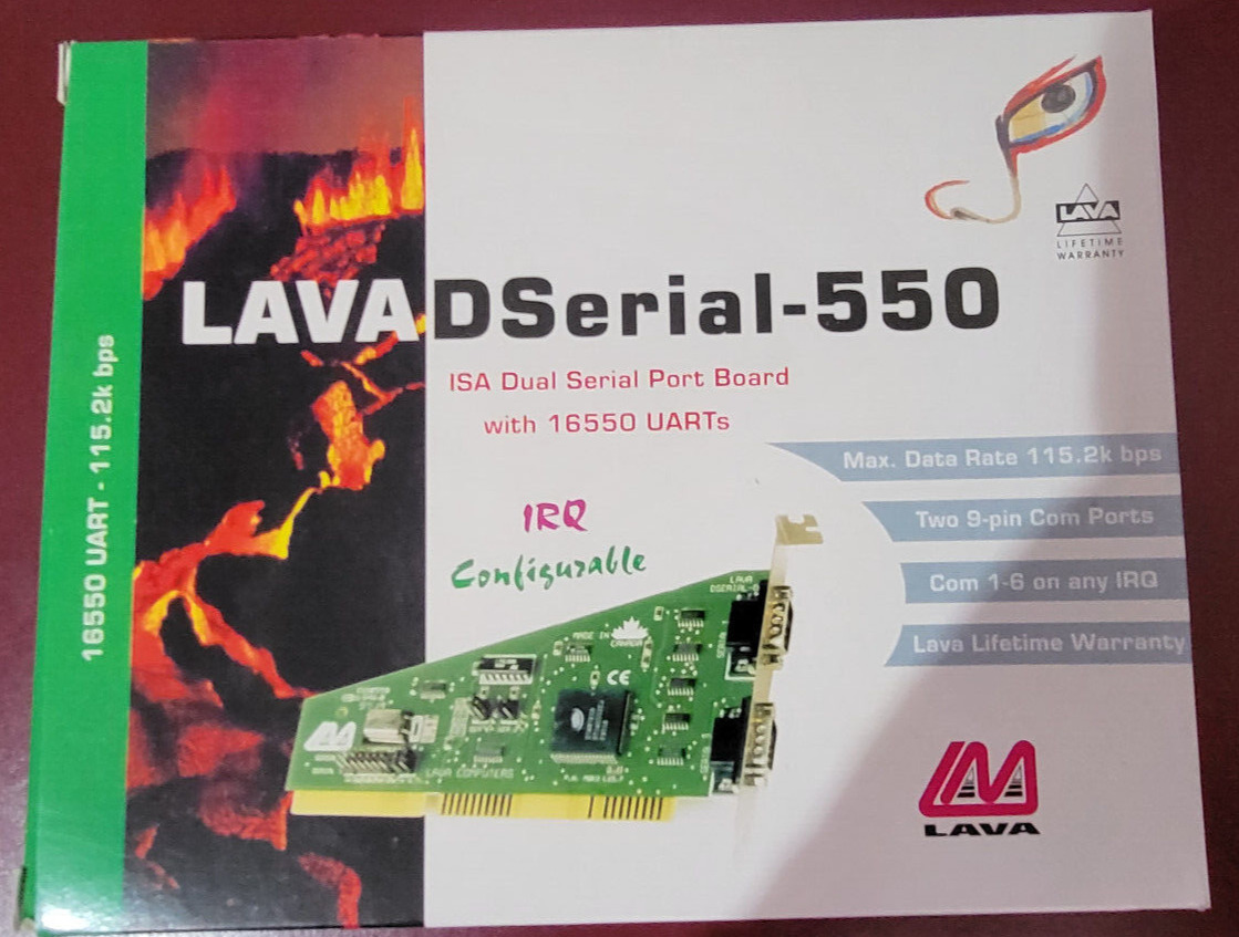 Brand new  - Genuine Lava Computers DSerial 550/650 Controller Isa Adapter Card