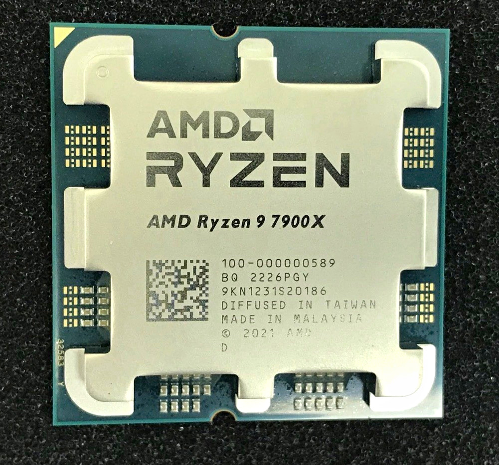 AMD Ryzen 9 7900X 12-Core 4.70GHz CPU 64MB L3 Cache Socket AM5