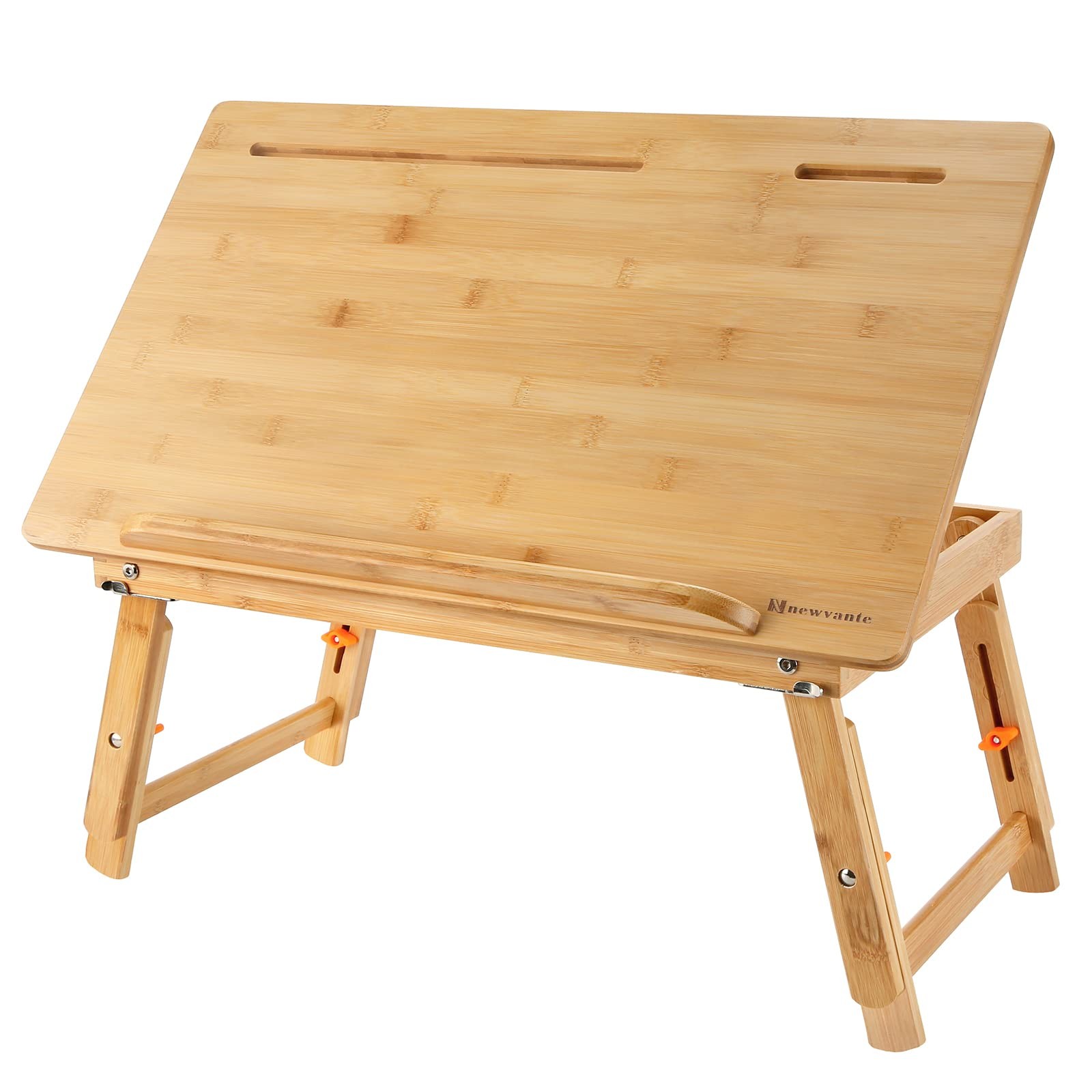 Drawing Table Nnewvante Laptop Desk Adjustable Drafting Desk Foldable Bamboo Bed